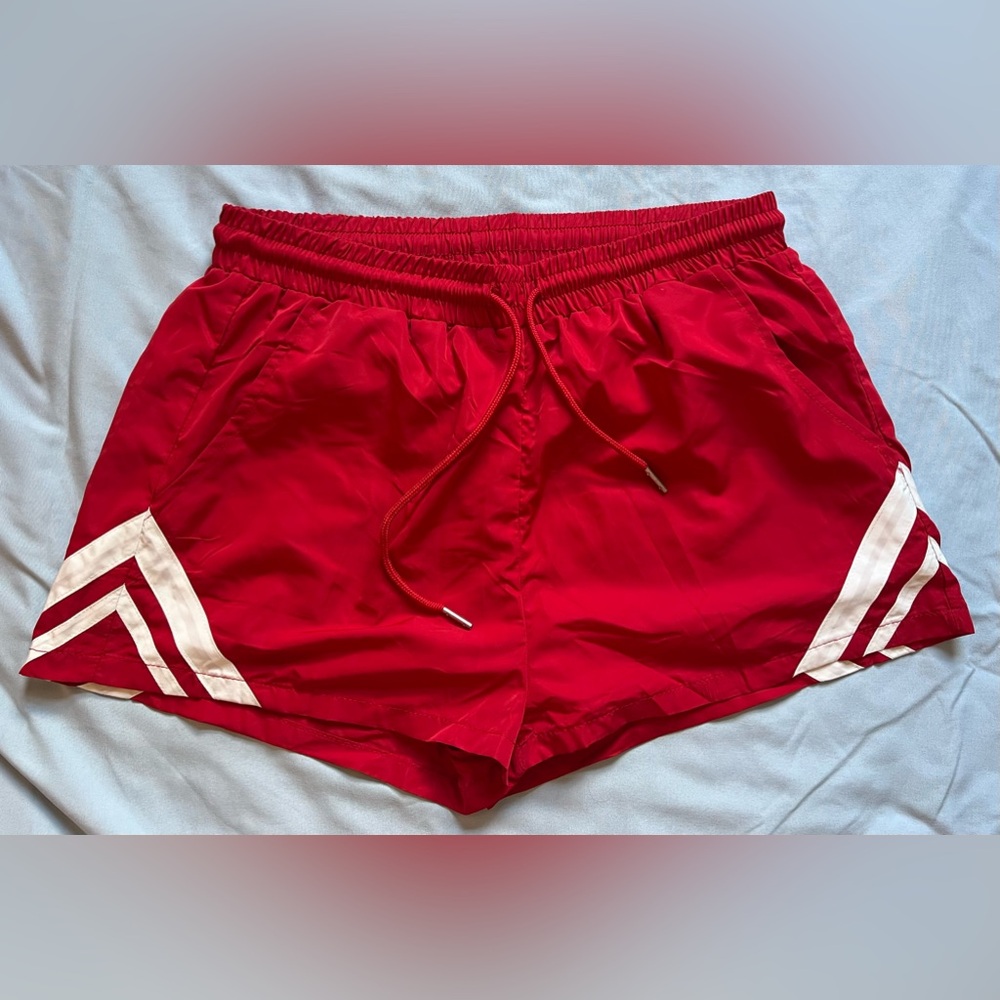 Red Running Shorts
